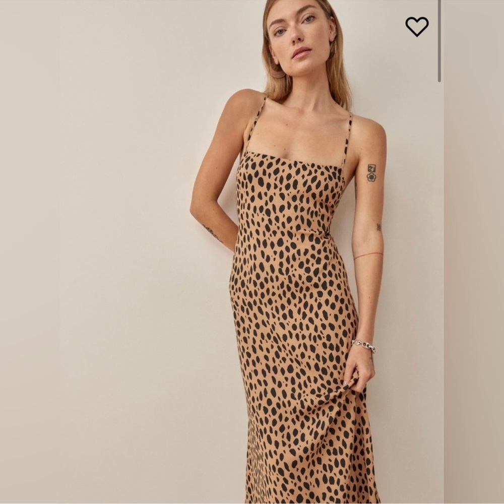 Reformation: Dover dress in bobcat print
